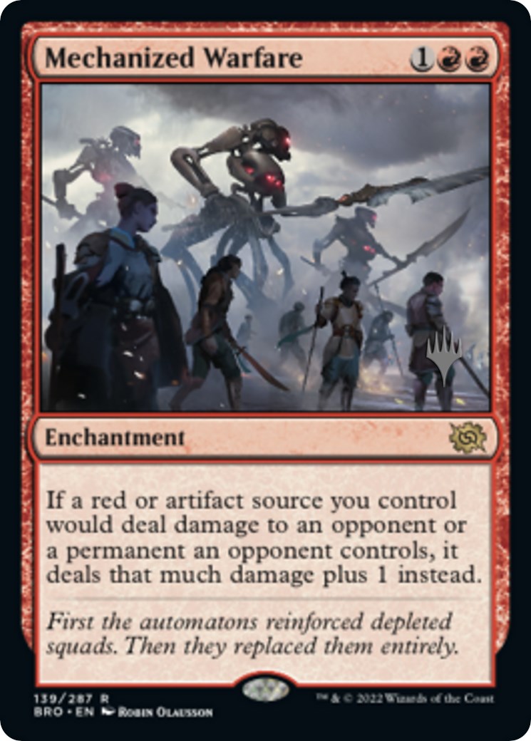 Mechanized Warfare (Promo Pack) [The Brothers' War Promos] | Dragon's Lair Comics and Fantasy Houston TX