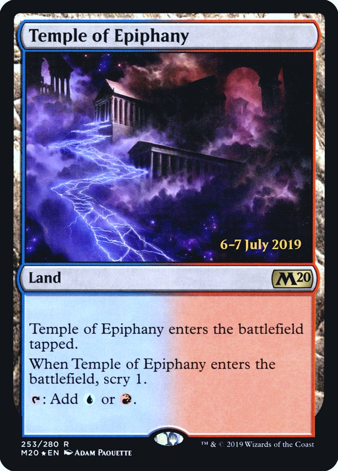 Temple of Epiphany [Core Set 2020 Prerelease Promos] | Dragon's Lair Comics and Fantasy Houston TX