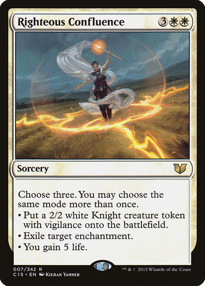 Righteous Confluence [Commander 2015] | Dragon's Lair Comics and Fantasy Houston TX