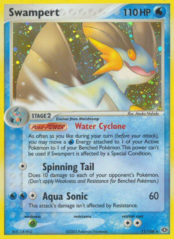 Swampert (11/106) (Theme Deck Exclusive) [EX: Emerald] | Dragon's Lair Comics and Fantasy Houston TX