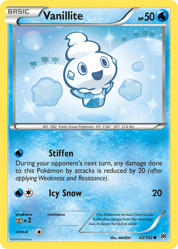 Vanillite (43/162) [XY: BREAKthrough] | Dragon's Lair Comics and Fantasy Houston TX