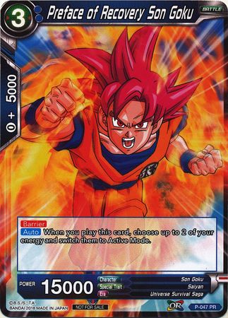 Preface of Recovery Son Goku (P-047) [Promotion Cards] | Dragon's Lair Comics and Fantasy Houston TX