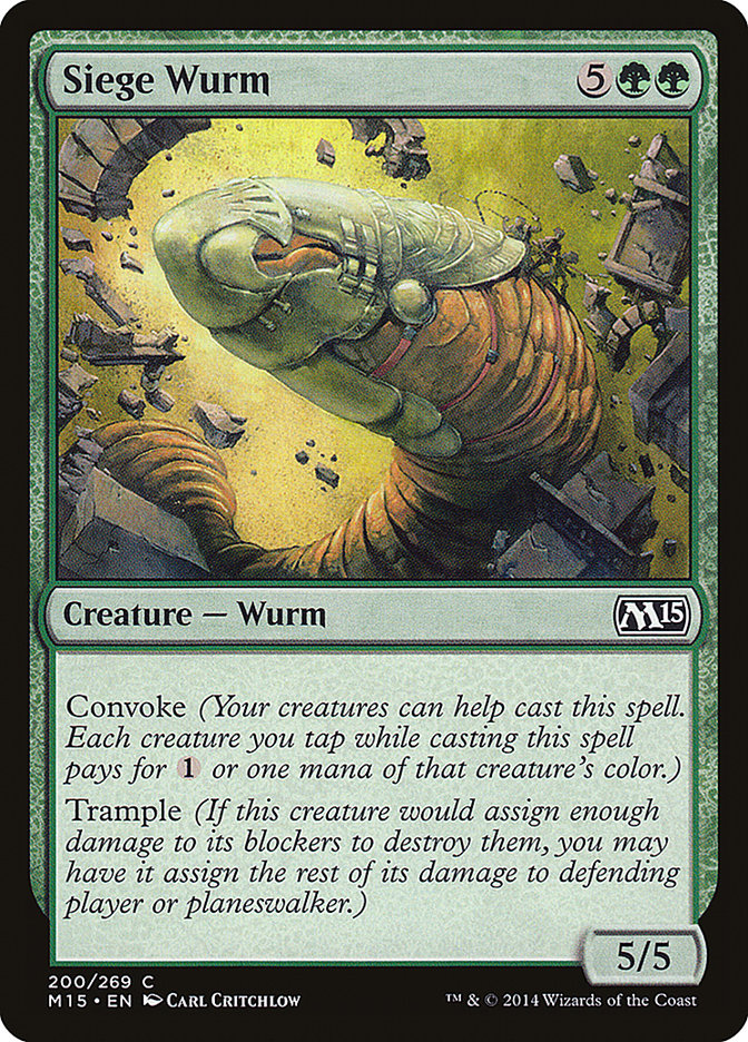 Siege Wurm [Magic 2015] | Dragon's Lair Comics and Fantasy Houston TX