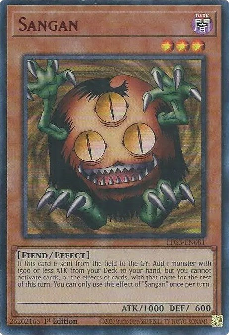Sangan (Red) [LDS3-EN001] Ultra Rare | Dragon's Lair Comics and Fantasy Houston TX