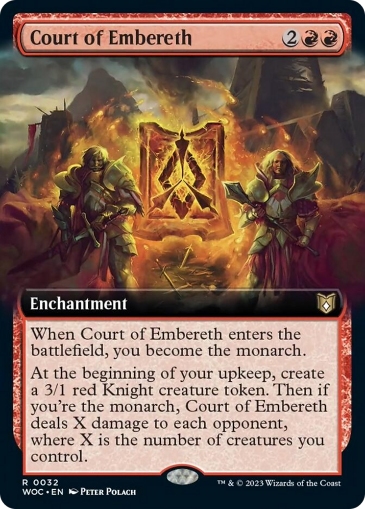 Court of Embereth (Extended Art) [Wilds of Eldraine Commander] | Dragon's Lair Comics and Fantasy Houston TX