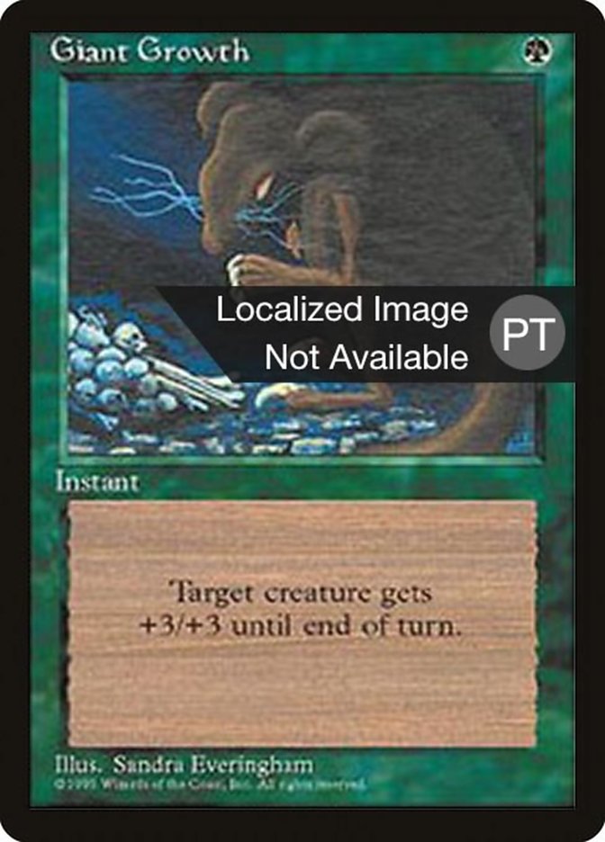 Giant Growth [Fourth Edition (Foreign Black Border)] | Dragon's Lair Comics and Fantasy Houston TX