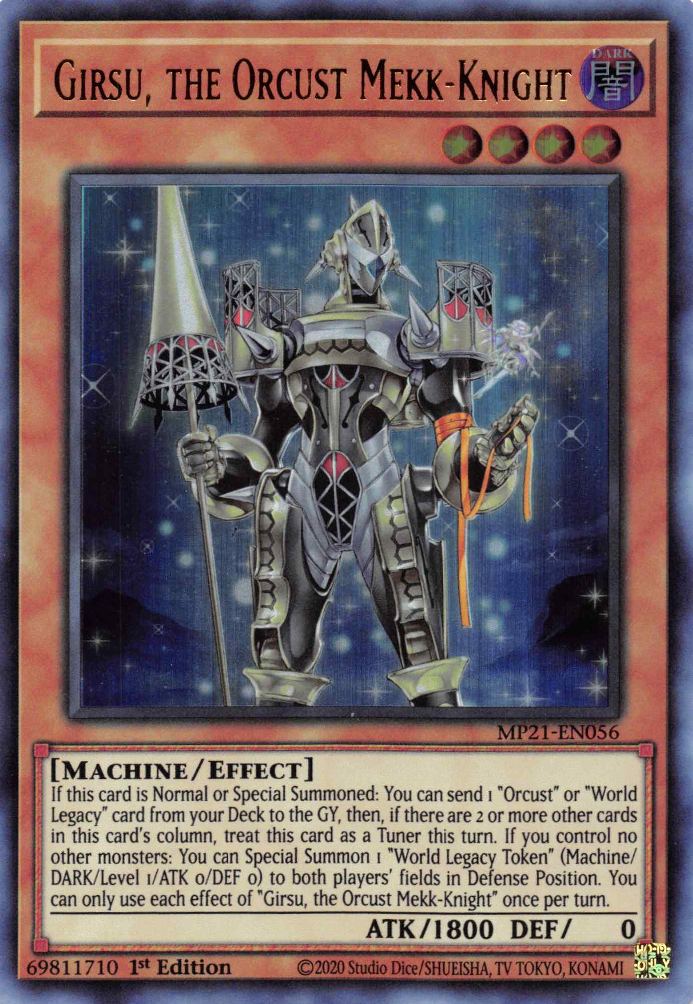 Girsu, the Orcust Mekk-Knight [MP21-EN056] Ultra Rare | Dragon's Lair Comics and Fantasy Houston TX