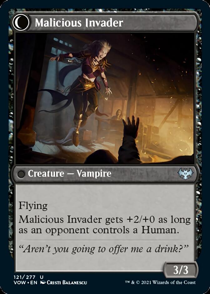 Innocent Traveler // Malicious Invader [Innistrad: Crimson Vow] | Dragon's Lair Comics and Fantasy Houston TX