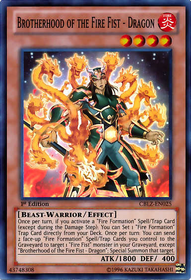 Brotherhood of the Fire Fist - Dragon [CBLZ-EN025] Super Rare | Dragon's Lair Comics and Fantasy Houston TX