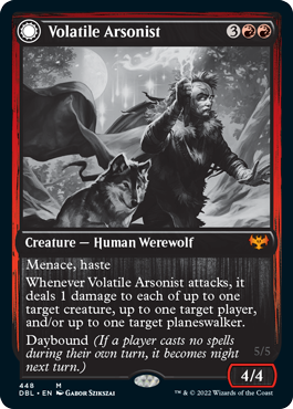 Volatile Arsonist // Dire-Strain Anarchist [Innistrad: Double Feature] | Dragon's Lair Comics and Fantasy Houston TX