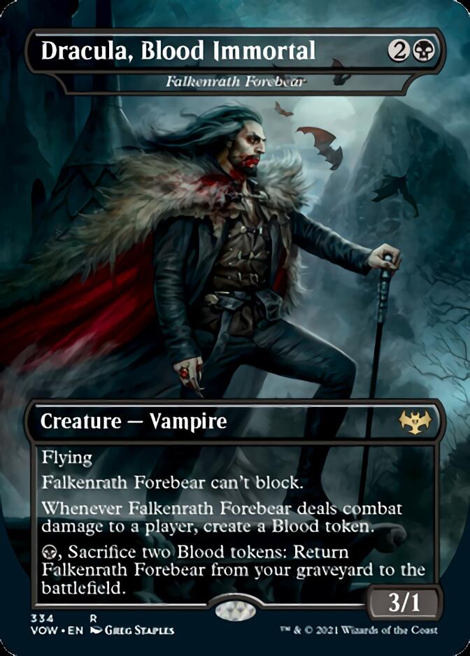 Falkenrath Forebear - Dracula, Blood Immortal [Innistrad: Crimson Vow] | Dragon's Lair Comics and Fantasy Houston TX