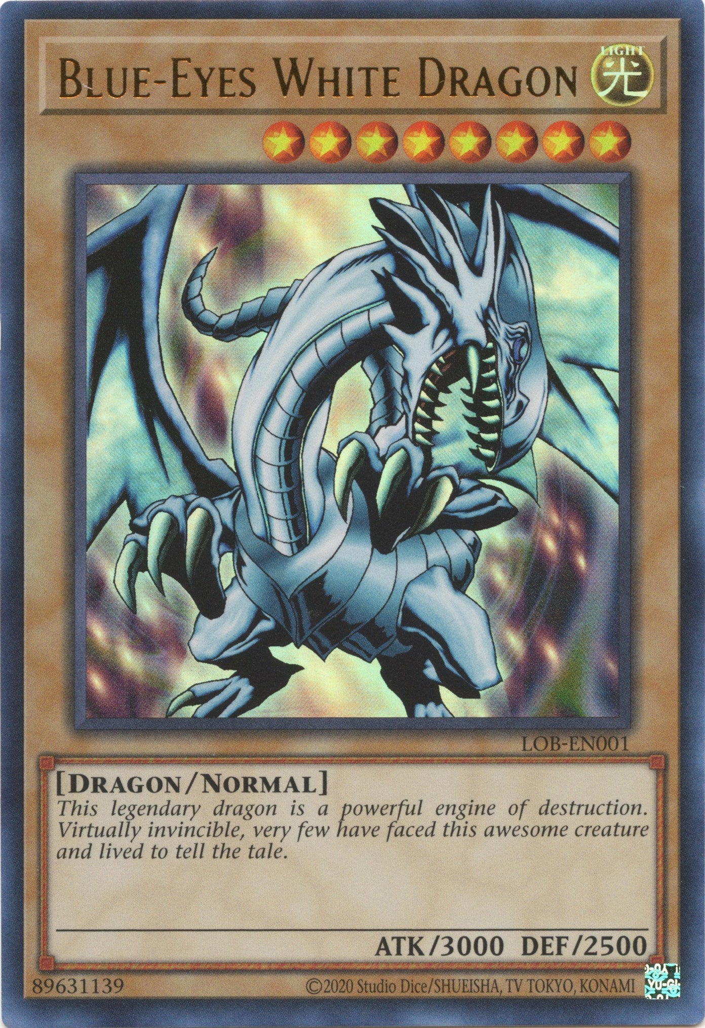 Blue-Eyes White Dragon (25th Anniversary) [LOB-EN001] Ultra Rare | Dragon's Lair Comics and Fantasy Houston TX