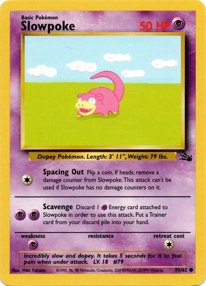 Slowpoke (55/62) [Fossil Unlimited] | Dragon's Lair Comics and Fantasy Houston TX