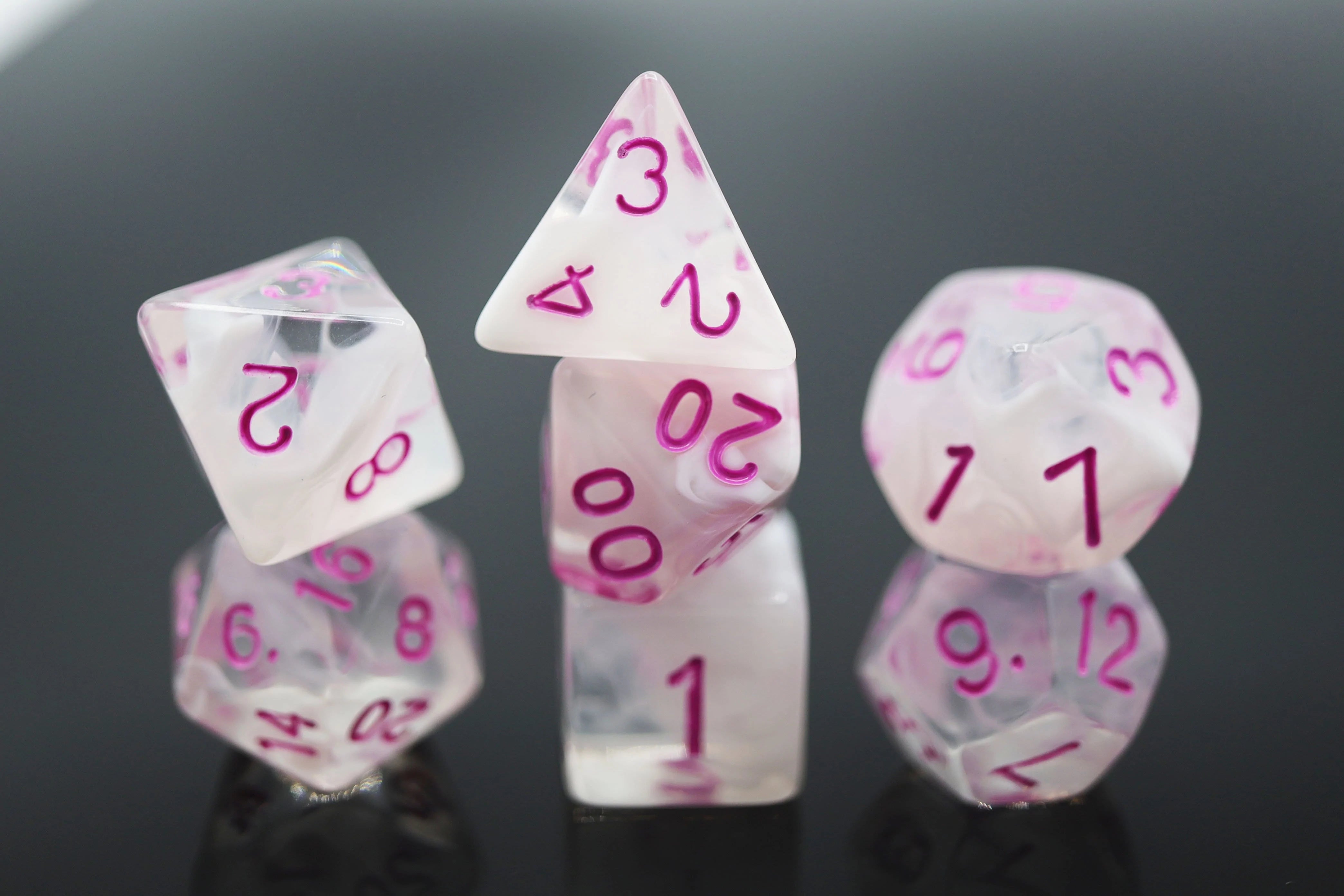 Foam Brain Poly 7 Dice Set: Cloudy Passion | Dragon's Lair Comics and Fantasy Houston TX