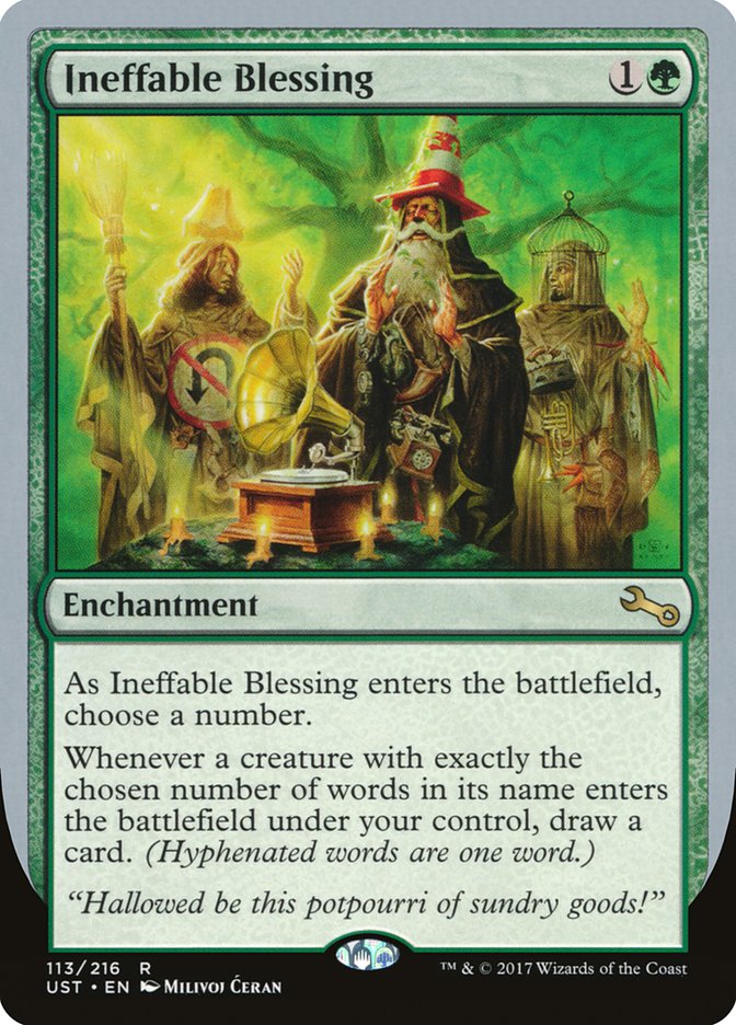 Ineffable Blessing ("choose a number") [Unstable] | Dragon's Lair Comics and Fantasy Houston TX