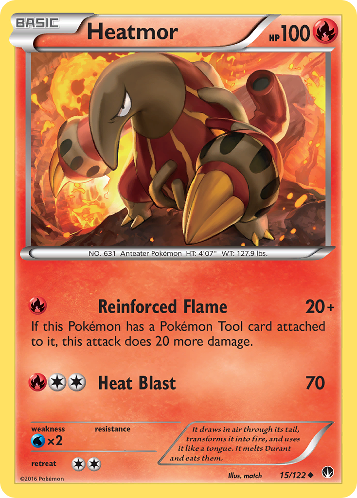 Heatmor (15/122) [XY: BREAKpoint] | Dragon's Lair Comics and Fantasy Houston TX