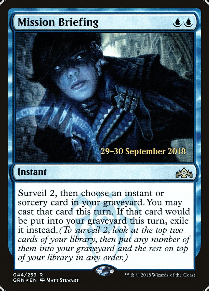 Mission Briefing [Guilds of Ravnica Prerelease Promos] | Dragon's Lair Comics and Fantasy Houston TX