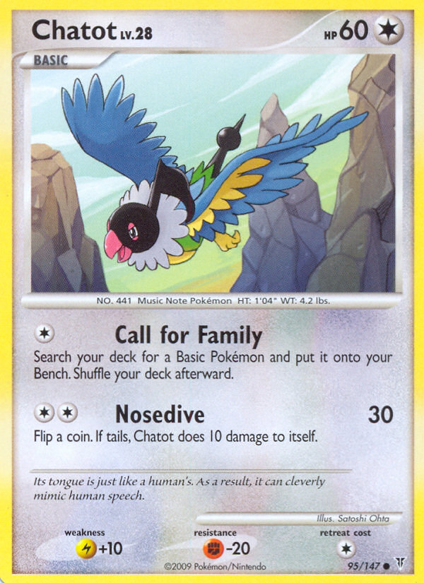 Chatot (95/147) [Platinum: Supreme Victors] | Dragon's Lair Comics and Fantasy Houston TX