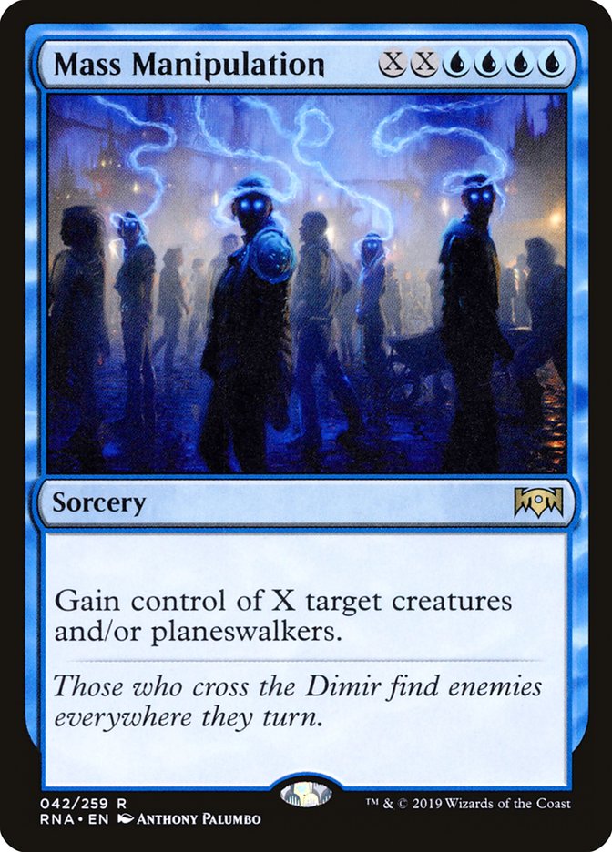 Mass Manipulation [Ravnica Allegiance] | Dragon's Lair Comics and Fantasy Houston TX