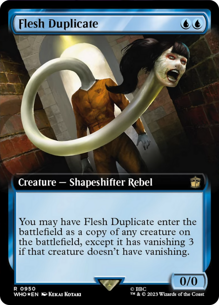 Flesh Duplicate (Extended Art) (Surge Foil) [Doctor Who] | Dragon's Lair Comics and Fantasy Houston TX