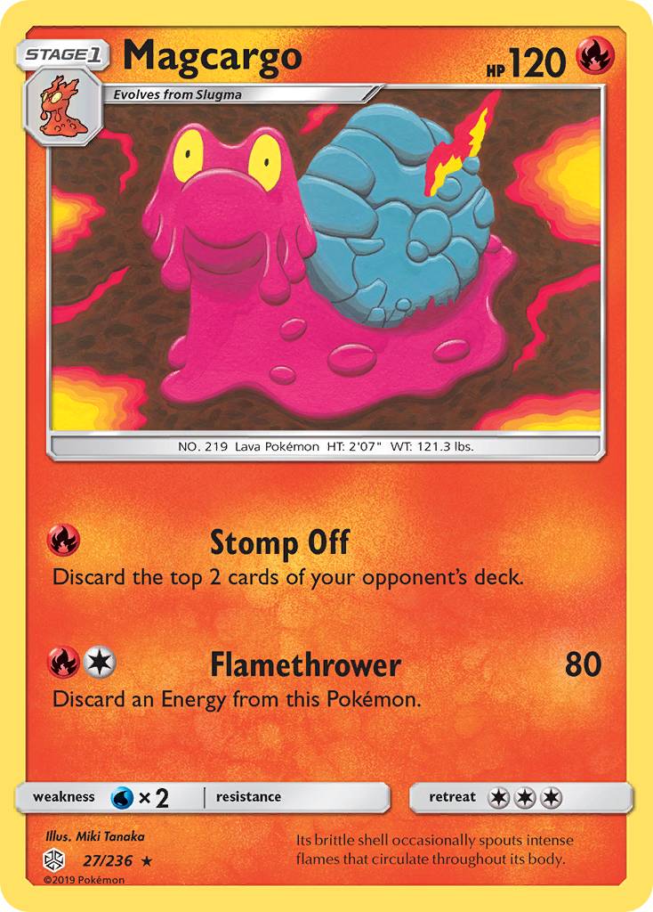 Magcargo (27/236) [Sun & Moon: Cosmic Eclipse] | Dragon's Lair Comics and Fantasy Houston TX