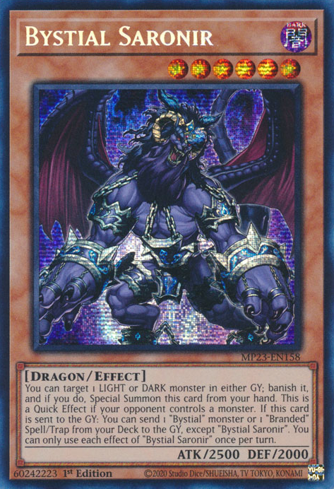 Bystial Saronir [MP23-EN158] Prismatic Secret Rare | Dragon's Lair Comics and Fantasy Houston TX