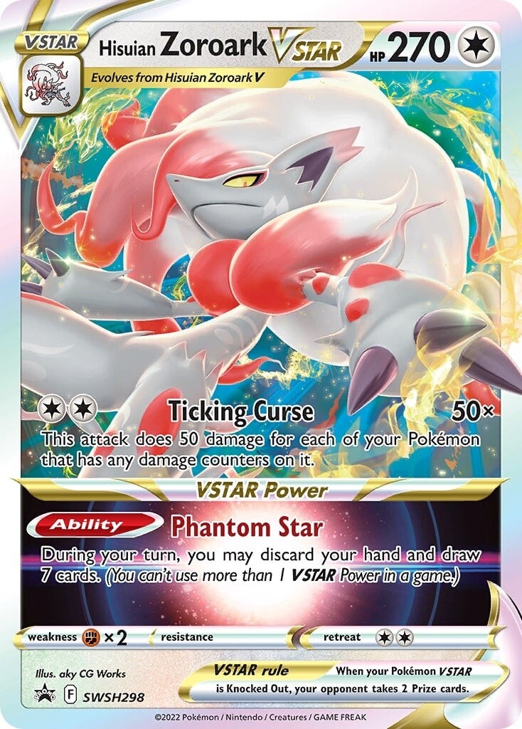 Hisuian Zoroark VSTAR (SWSH298) [Sword & Shield: Lost Origin] | Dragon's Lair Comics and Fantasy Houston TX