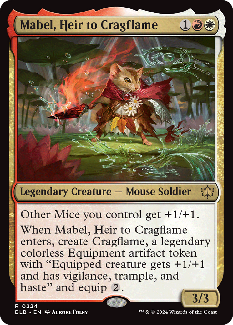 Mabel, Heir to Cragflame [Bloomburrow] | Dragon's Lair Comics and Fantasy Houston TX