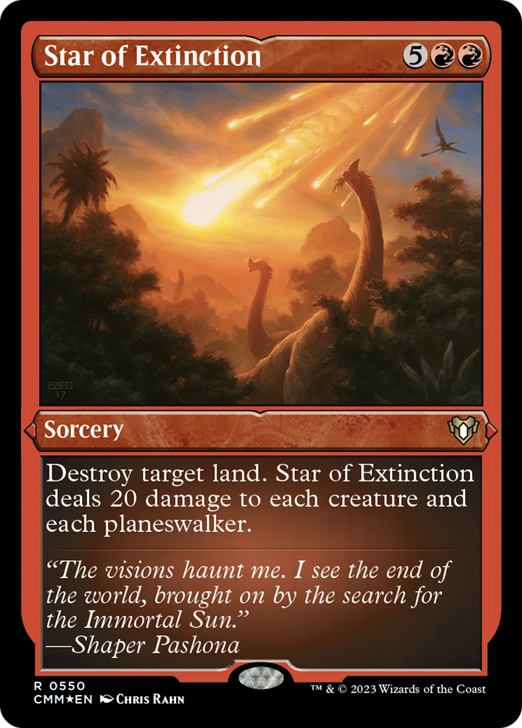 Star of Extinction (Foil Etched) [Commander Masters] | Dragon's Lair Comics and Fantasy Houston TX