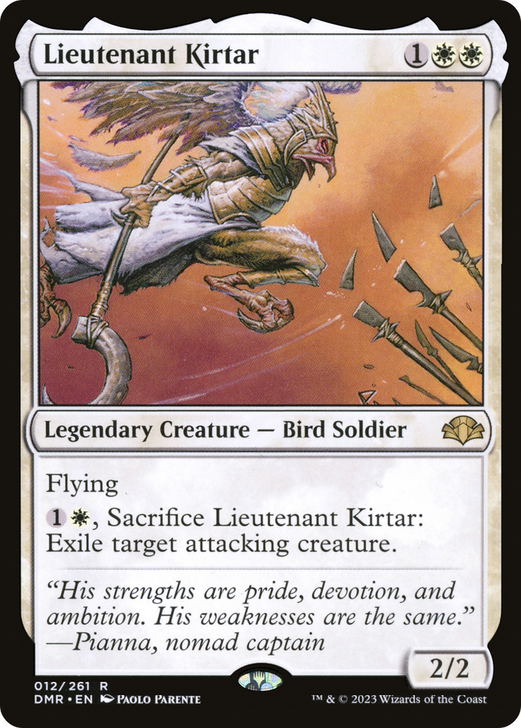 Lieutenant Kirtar [Dominaria Remastered] | Dragon's Lair Comics and Fantasy Houston TX