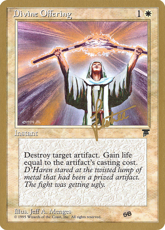 Divine Offering (Bertrand Lestree) (SB) [Pro Tour Collector Set] | Dragon's Lair Comics and Fantasy Houston TX