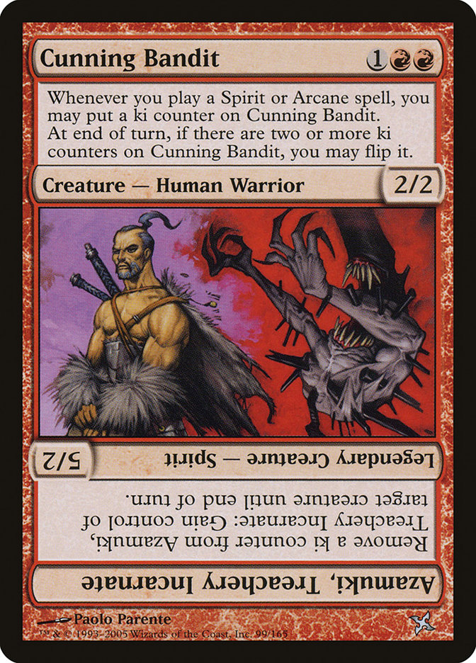 Cunning Bandit // Azamuki, Treachery Incarnate [Betrayers of Kamigawa] | Dragon's Lair Comics and Fantasy Houston TX