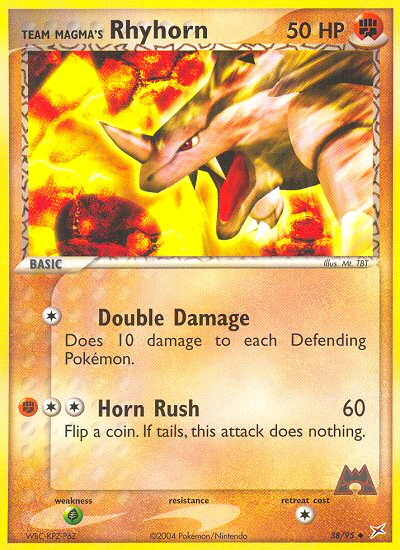 Team Magma's Rhyhorn (38/95) [EX: Team Magma vs Team Aqua] | Dragon's Lair Comics and Fantasy Houston TX