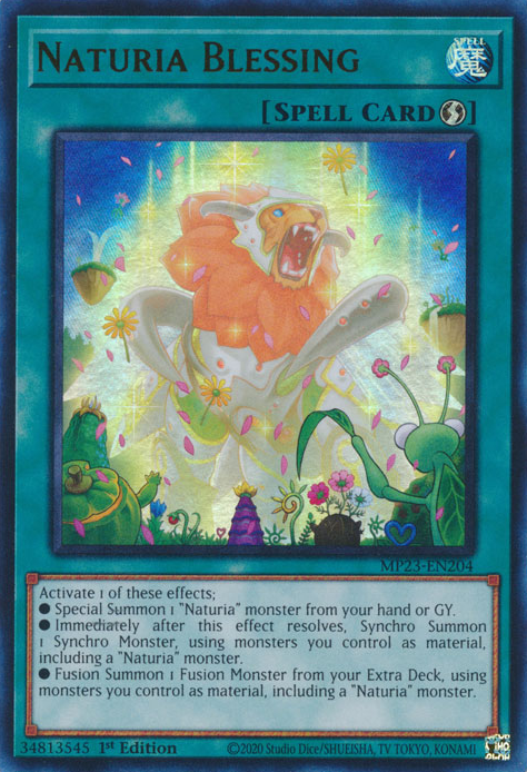 Naturia Blessing [MP23-EN204] Ultra Rare | Dragon's Lair Comics and Fantasy Houston TX
