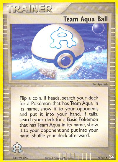 Team Aqua Ball (75/95) [EX: Team Magma vs Team Aqua] | Dragon's Lair Comics and Fantasy Houston TX