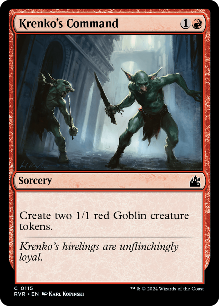 Krenko's Command [Ravnica Remastered] | Dragon's Lair Comics and Fantasy Houston TX