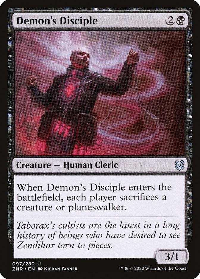 Demon's Disciple [Zendikar Rising] | Dragon's Lair Comics and Fantasy Houston TX