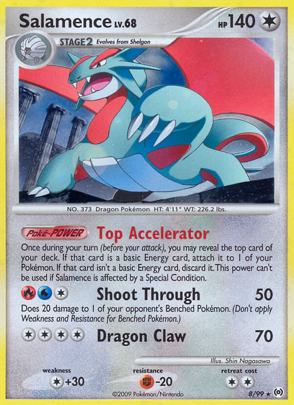 Salamence (8/99) [Platinum: Arceus] | Dragon's Lair Comics and Fantasy Houston TX