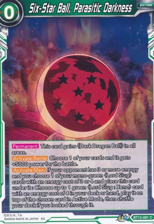 Six-Star Ball, Parasitic Darkness (BT12-081) [Vicious Rejuvenation] | Dragon's Lair Comics and Fantasy Houston TX
