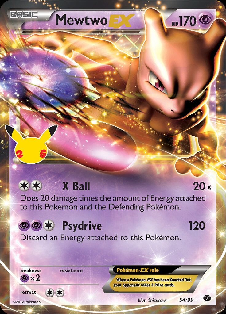 Mewtwo EX (54/99) [Celebrations: 25th Anniversary - Classic Collection] | Dragon's Lair Comics and Fantasy Houston TX
