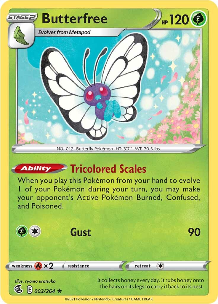 Butterfree (003/264) [Sword & Shield: Fusion Strike] | Dragon's Lair Comics and Fantasy Houston TX