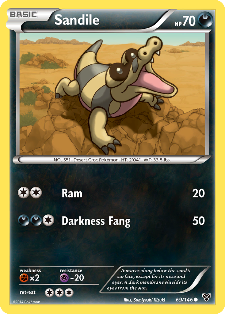 Sandile (69/146) [XY: Base Set] | Dragon's Lair Comics and Fantasy Houston TX