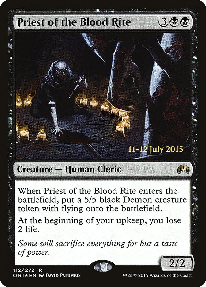 Priest of the Blood Rite [Magic Origins Prerelease Promos] | Dragon's Lair Comics and Fantasy Houston TX