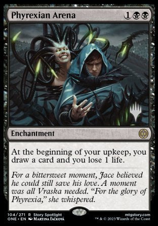 Phyrexian Arena (Promo Pack) [Phyrexia: All Will Be One Promos] | Dragon's Lair Comics and Fantasy Houston TX