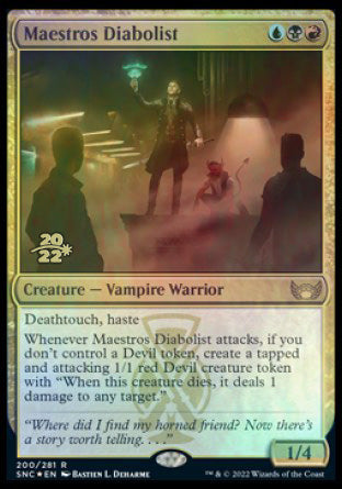 Maestros Diabolist [Streets of New Capenna Prerelease Promos] | Dragon's Lair Comics and Fantasy Houston TX