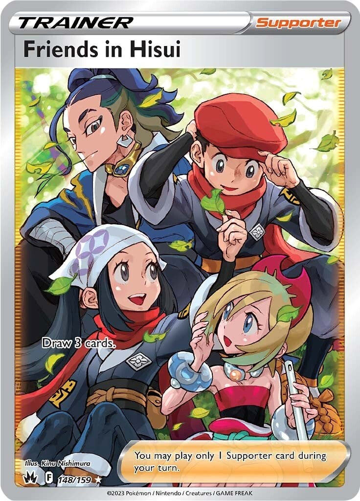 Friends in Hisui (148/159) (Full Art) [Sword & Shield: Crown Zenith] | Dragon's Lair Comics and Fantasy Houston TX