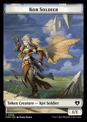 Saproling // Kor Soldier Double-Sided Token [Commander Masters Tokens] | Dragon's Lair Comics and Fantasy Houston TX