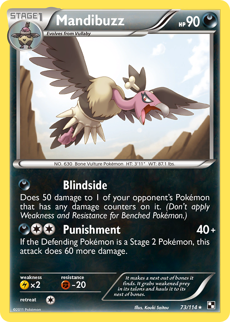 Mandibuzz (73/114) [Black & White: Base Set] | Dragon's Lair Comics and Fantasy Houston TX
