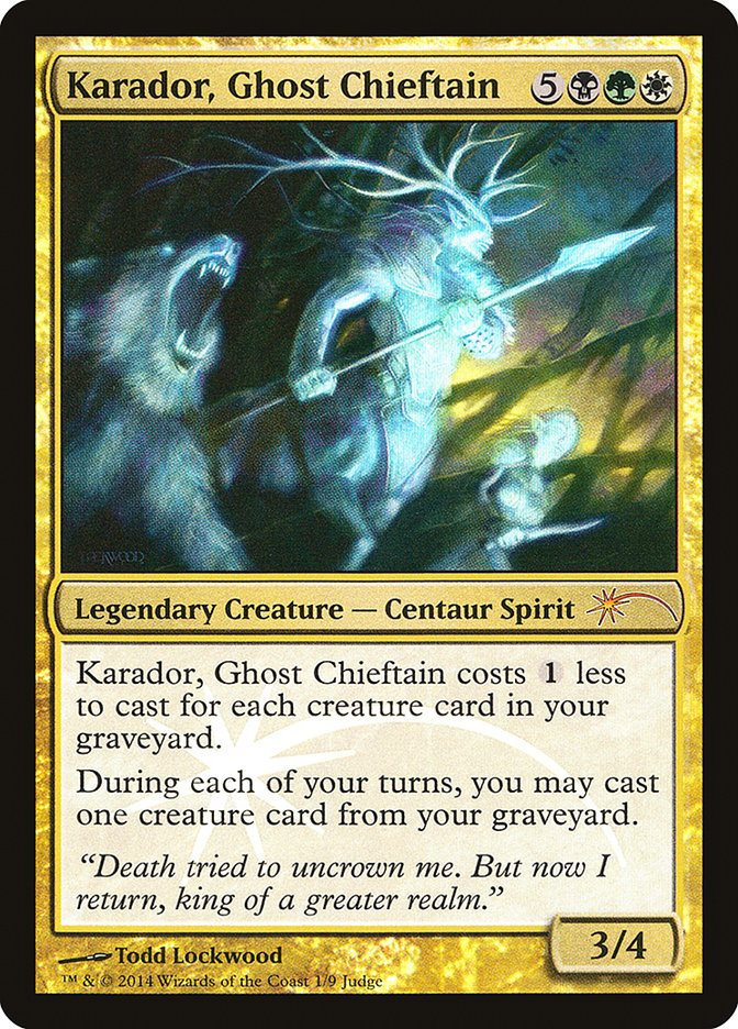 Karador, Ghost Chieftain [Judge Gift Cards 2014] | Dragon's Lair Comics and Fantasy Houston TX