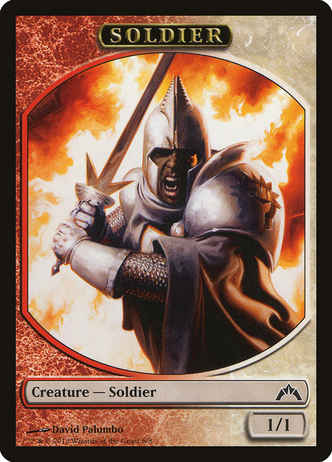Soldier Token [Gatecrash Tokens] | Dragon's Lair Comics and Fantasy Houston TX
